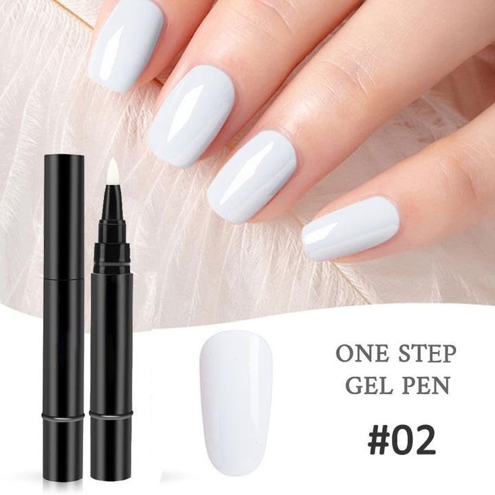 💅🌟 Limited Time Buy 1 Get 1 Free ! ✨One Step Nail Gel Pen🎨Free handheld mini UV nail lamp💡