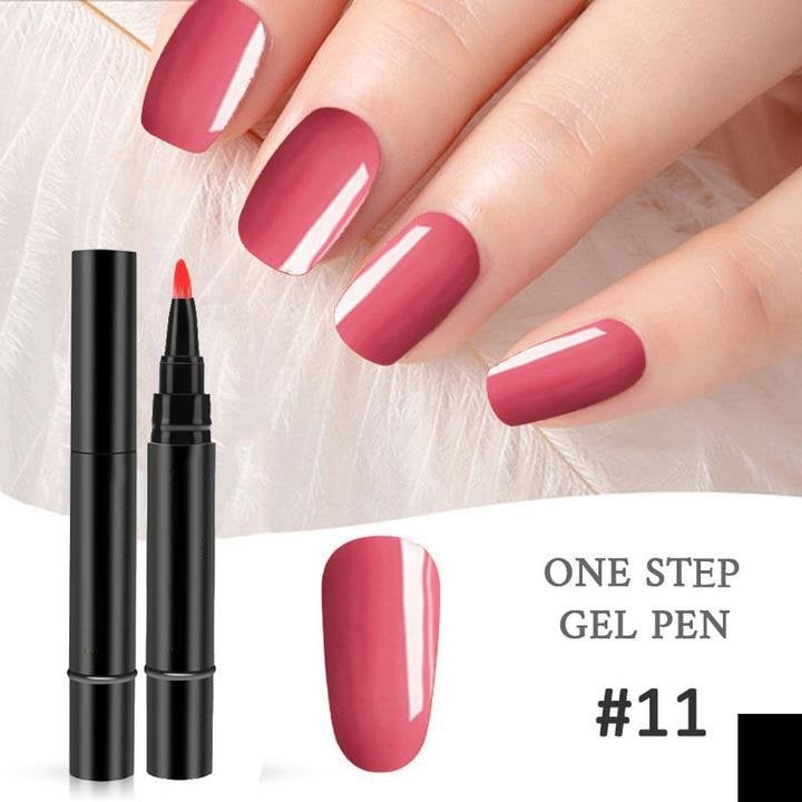 💅🌟 Limited Time Buy 1 Get 1 Free ! ✨One Step Nail Gel Pen🎨Free handheld mini UV nail lamp💡