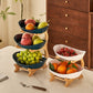 🍓2-Tier / 3-Tier Fruit Basket, Countertop Fruit Bowl (Includes Stand)