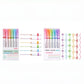 Pattern Roller Pens – Creative Curve Pens for Journaling & DIY Decor, Smooth Floral & Wave Borders, 6-Pack Student Art Supplies