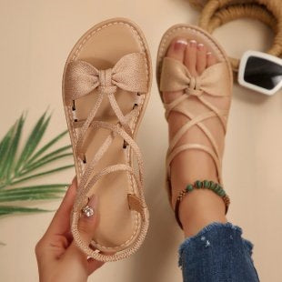 Women's Criss-Cross Strap Flat Sandals