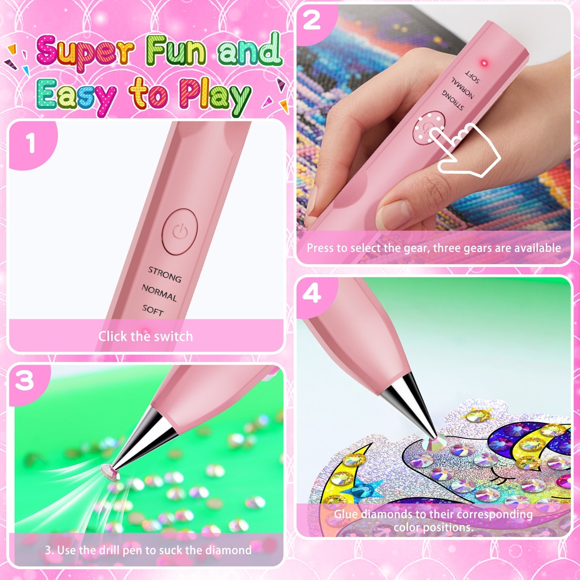 🎁Hot Sale Promotion 49% OFF🔥✨ Electric Diamond Painting Pen