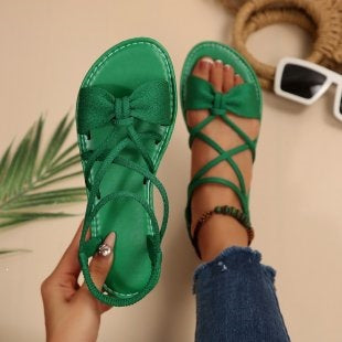 Women's Criss-Cross Strap Flat Sandals
