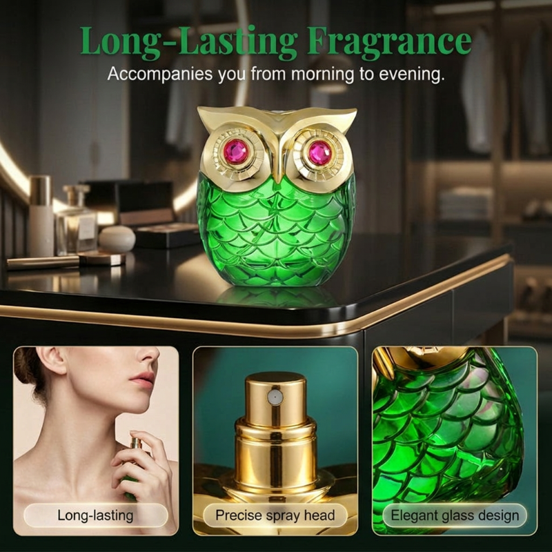 🏖️Summer Hot Sale 60% OFF🏝️🦉Mystical Eau de Parfum – Mysterious Scent, Elegant Owl Bottle, Long-Lasting💎
