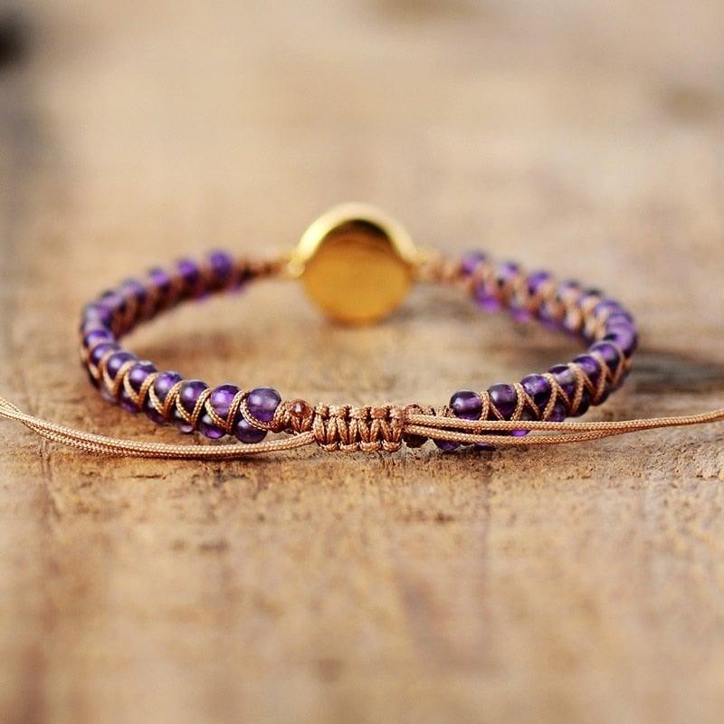 AMETHYST & OPAL SPIRITUAL BRACELET - dressowy