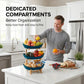 🍓2-Tier / 3-Tier Fruit Basket, Countertop Fruit Bowl (Includes Stand)