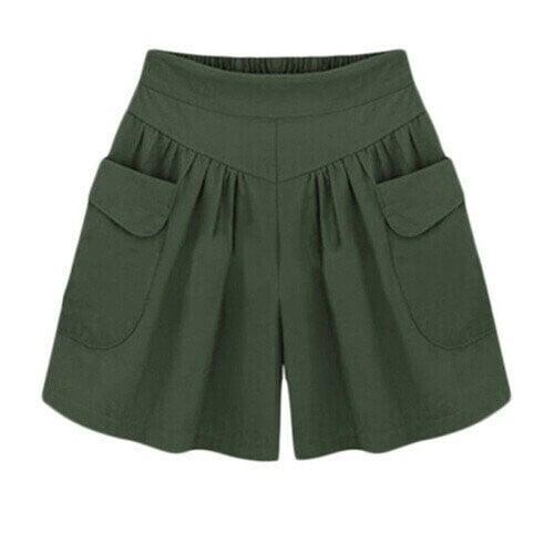 Beach Casual Hot Shorts Elastic Waistband - dressowy