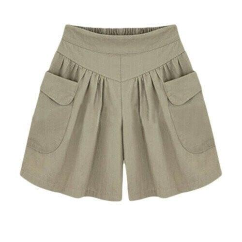 Beach Casual Hot Shorts Elastic Waistband - dressowy