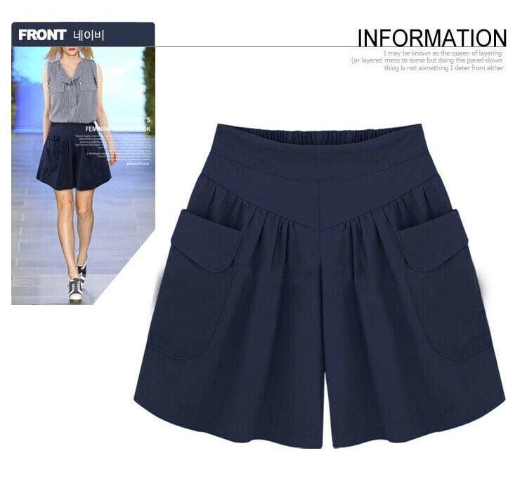 Beach Casual Hot Shorts Elastic Waistband - dressowy