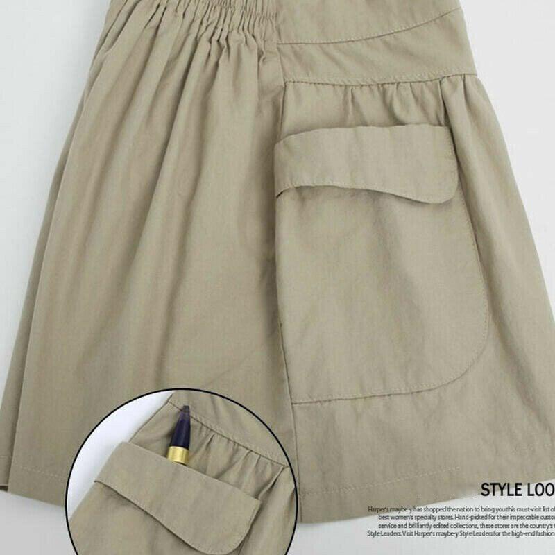 Beach Casual Hot Shorts Elastic Waistband - dressowy
