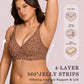 🏆SUMMER HOT SALE 49% OFF 🔥Super Firming Leopard Print Jelly  Bra | Women Wirefree Bras 👍No More Sagging Breasts