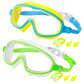 🔥SUMMER GIFT – ONLY £10.99!!🏆#1 Bestselling🏊‍♀️HD children's large frame waterproof and anti-fog swimming goggles
