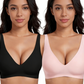 💗LAST DAY SALE⚡50K+ SOLD💕 Jelly Wireless Womens Comfortable Wireless Bras Push Up Bralettes Seamless Tshirts Bras Deep V Everyday Bras