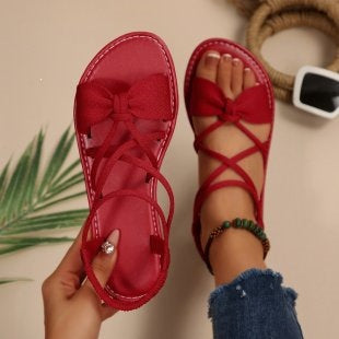 Women's Criss-Cross Strap Flat Sandals