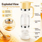 🍯9oz No-Drip Glass Honey & Syrup Dispenser – Mess-Free, Easy Pour & Perfect for Kitchen & Breakfast  ✨ 🍽️