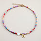 🌈Colorful Beads Initial Choker '18k Gold Plated'💗-🔥Buy 2 Save 30% OFF🔥 - dressowy