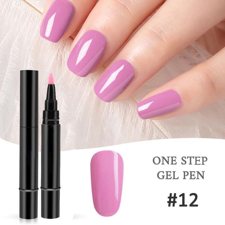 💅🌟 Limited Time Buy 1 Get 1 Free ! ✨One Step Nail Gel Pen🎨Free handheld mini UV nail lamp💡