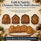 🔥HOT SALE 50% OFF✝️ Faith & Nativity Christmas Mini Pie Mold Collection | Reusable Embossed Molds for Shaping Detailed Praying Jesus, Nativity Stable and so on Pies🥧✨