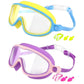 🔥SUMMER GIFT – ONLY £10.99!!🏆#1 Bestselling🏊‍♀️HD children's large frame waterproof and anti-fog swimming goggles