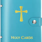 ✝️ Catholic Genuine Leather Holy Card Holder – Pocket Prayer Card Organizer with Snap Closure