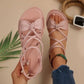 Women's Criss-Cross Strap Flat Sandals