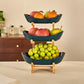 🍓2-Tier / 3-Tier Fruit Basket, Countertop Fruit Bowl (Includes Stand)