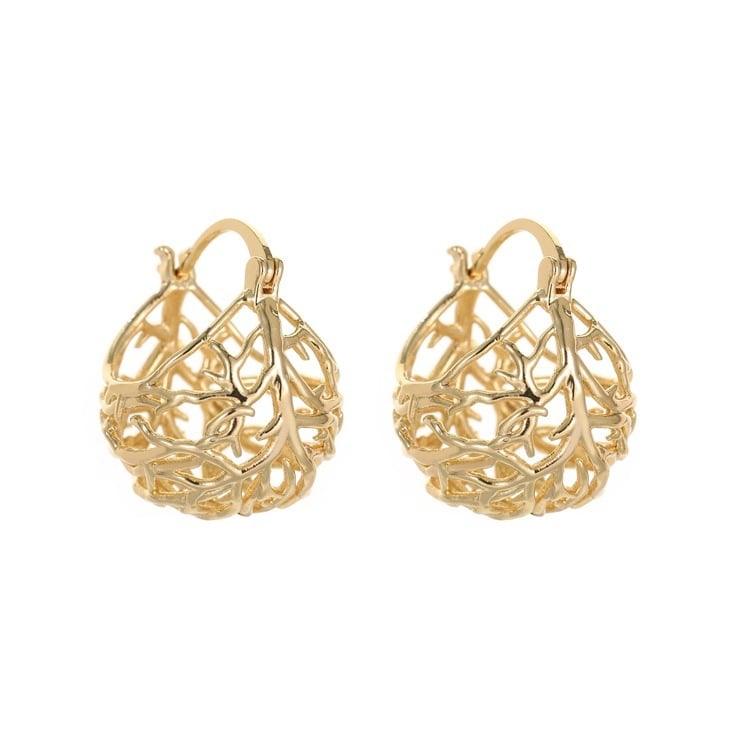 Fashion Cutout Earrings - dressowy
