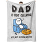 🎉 Father’s Day Special Deal: ONLY ￡11.99!!🎁“Dad’s Not Sleeping… Just Resting His Eyes” Blanket 🛋️💤  Ultra-Soft, UK-Made Flannel – The Perfect Gift from Kids ❤️