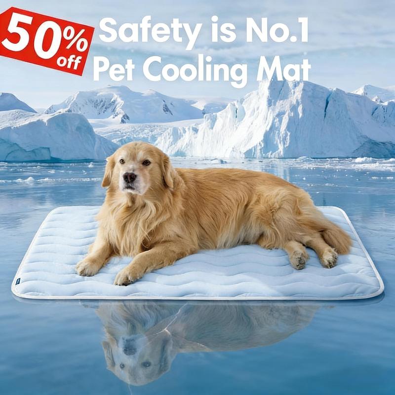 ❄️2026 Summer Hot Sale 40% OFF🧊PawDew™ for Dogs & Cats – Vet-Approved Ice-Silk Cooling Pad ❄️ | Q-MAX >0.4 | Washable 🧼, Non-Slip 🛟 | Perfect for Large Breeds & US Summers ☀️🇬🇧