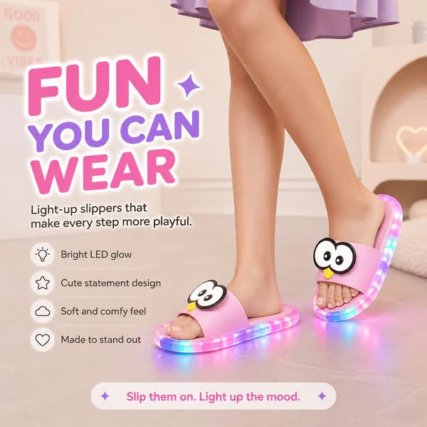 ⏰Enjoy the party!🔥Last Day Sale 60% OFF⏰🩴👀Cute Slippers With Cartoon Motifs That Glow👣Children's Gifts🎁