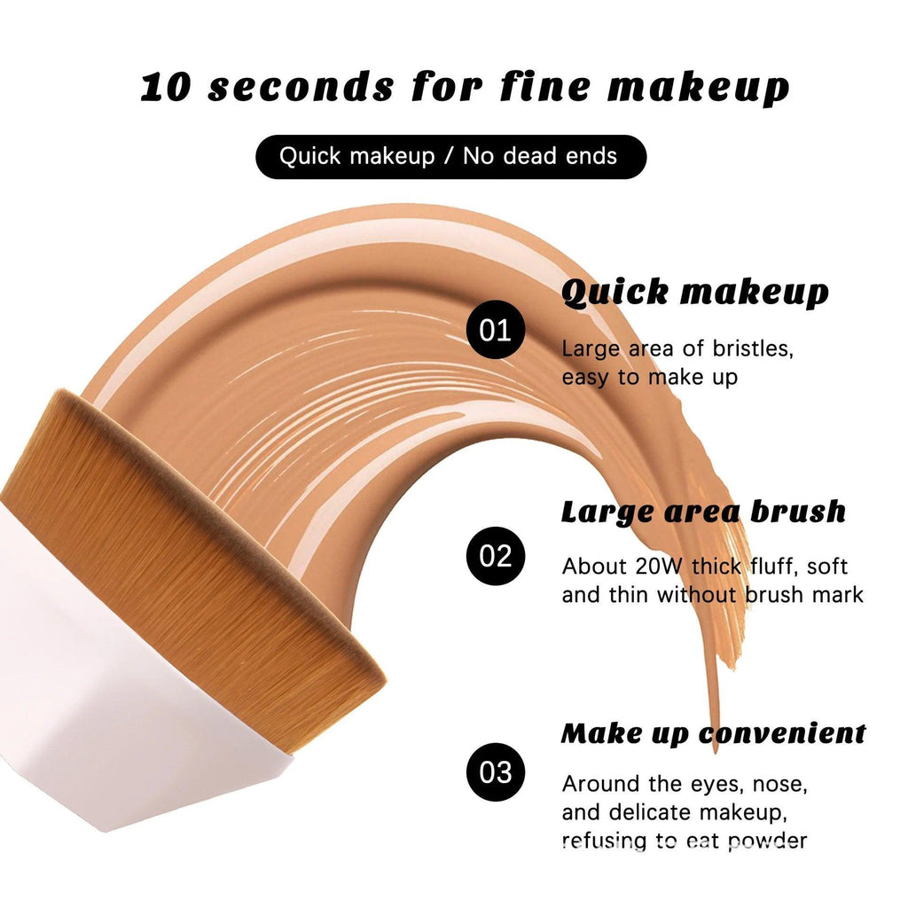 Flat TopMakeup Brush with Bonus Case - dressowy