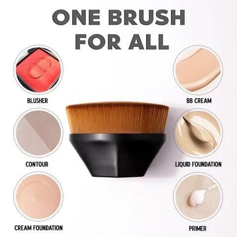Flat TopMakeup Brush with Bonus Case - dressowy