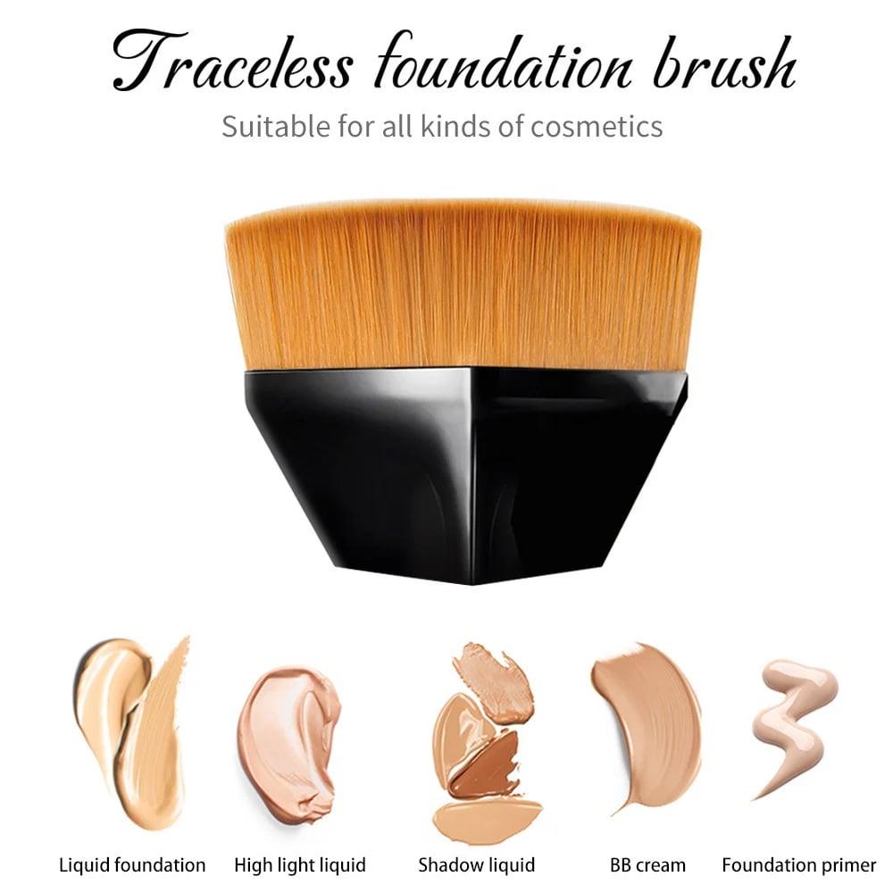 Flat TopMakeup Brush with Bonus Case - dressowy