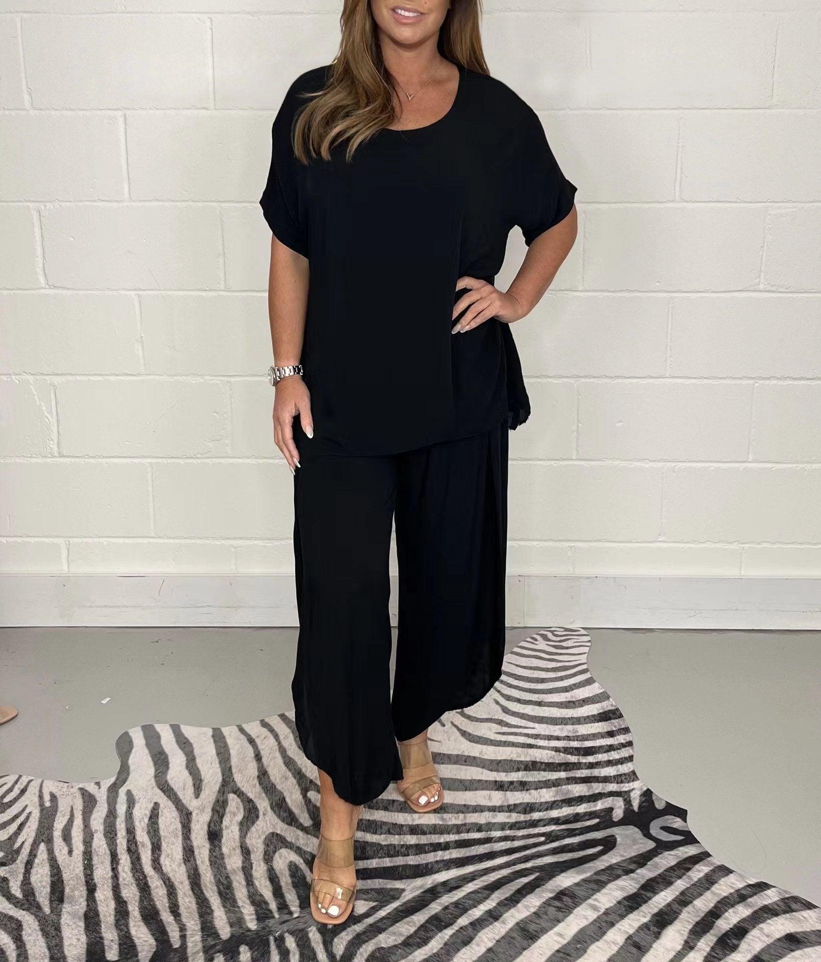 Hot Sale 48% OFF💖Floaty 2 Piece Sleeved Trouser Set - dressowy