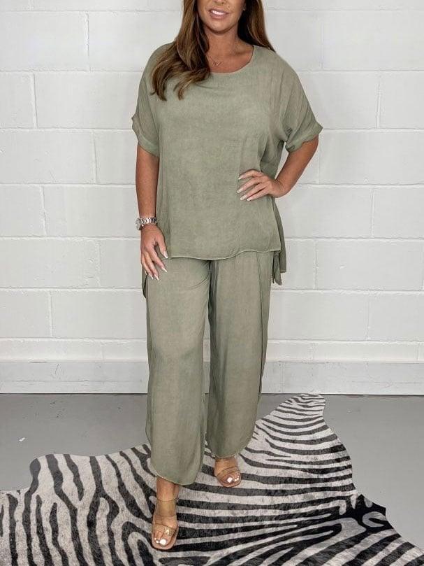 Hot Sale 48% OFF💖Floaty 2 Piece Sleeved Trouser Set - dressowy