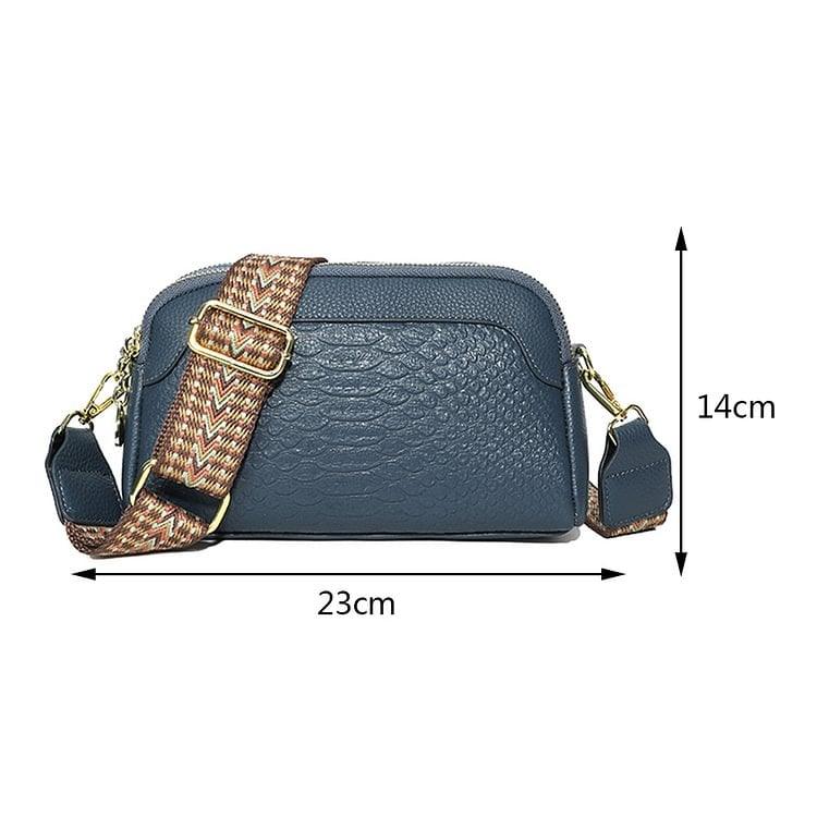 🔥Hot Sale🔥First Layer Cowhide Crossbody Bag Alligator Pattern Women Shoulder Bag for Work - dressowy