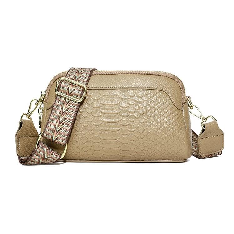 🔥Hot Sale🔥First Layer Cowhide Crossbody Bag Alligator Pattern Women Shoulder Bag for Work - dressowy