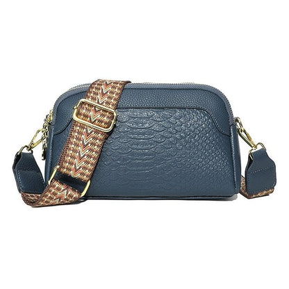 🔥Hot Sale🔥First Layer Cowhide Crossbody Bag Alligator Pattern Women Shoulder Bag for Work - dressowy