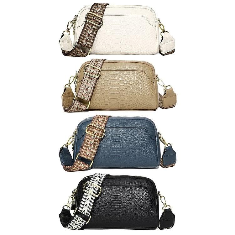 🔥Hot Sale🔥First Layer Cowhide Crossbody Bag Alligator Pattern Women Shoulder Bag for Work - dressowy