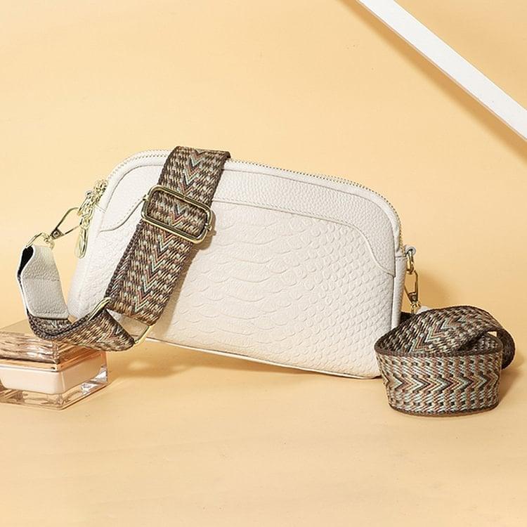 🔥Hot Sale🔥First Layer Cowhide Crossbody Bag Alligator Pattern Women Shoulder Bag for Work - dressowy