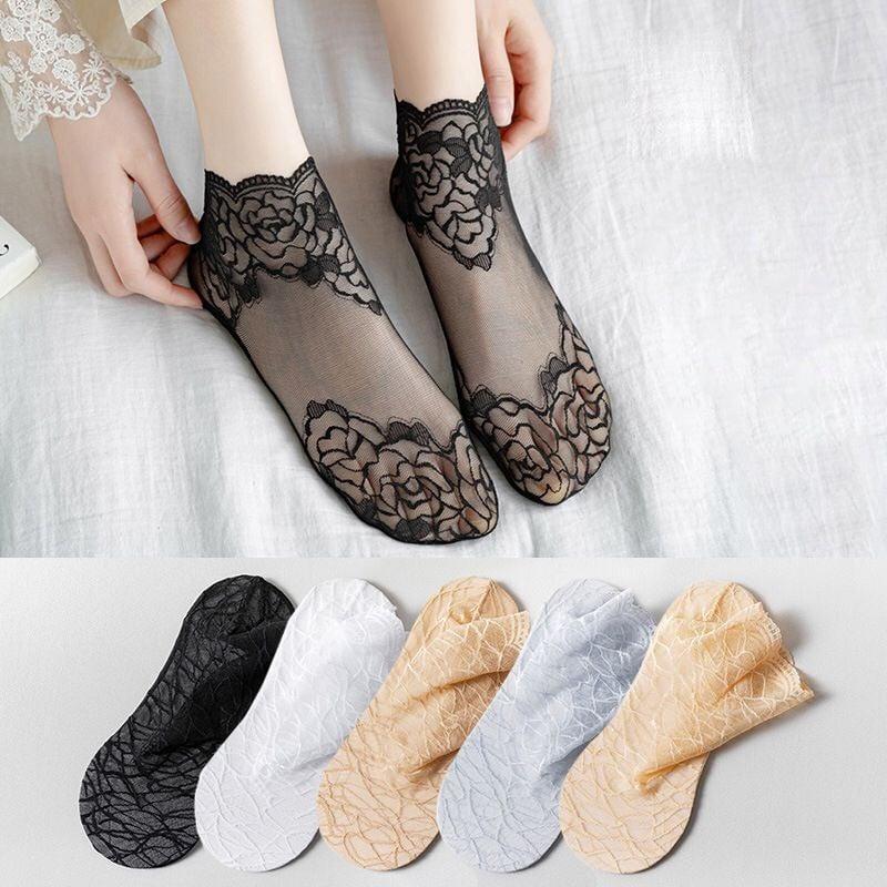 Ladies Fashion Lace Socks - dressowy