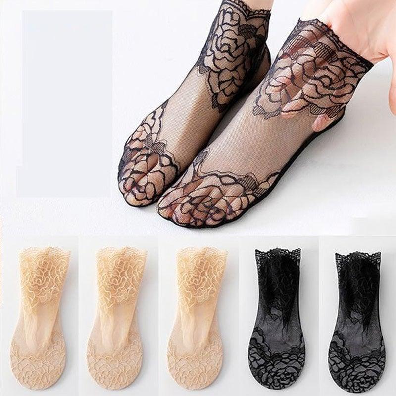 Ladies Fashion Lace Socks - dressowy