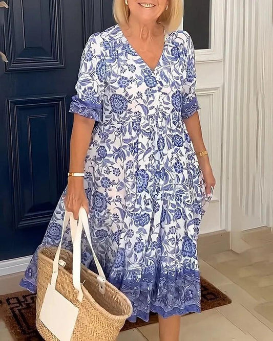 New Style-49% OFF🔥V-neck Bohemian Dress-FREE SHIPPING - dressowy