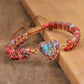 PASSIONATE HEART JASPER BRACELET - dressowy