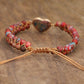 PASSIONATE HEART JASPER BRACELET - dressowy