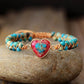 PASSIONATE HEART JASPER BRACELET - dressowy
