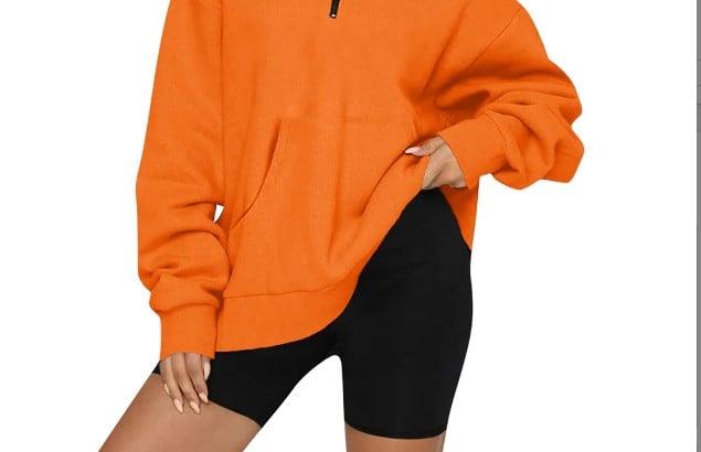 plus size baggy pocket hoodie - dressowy