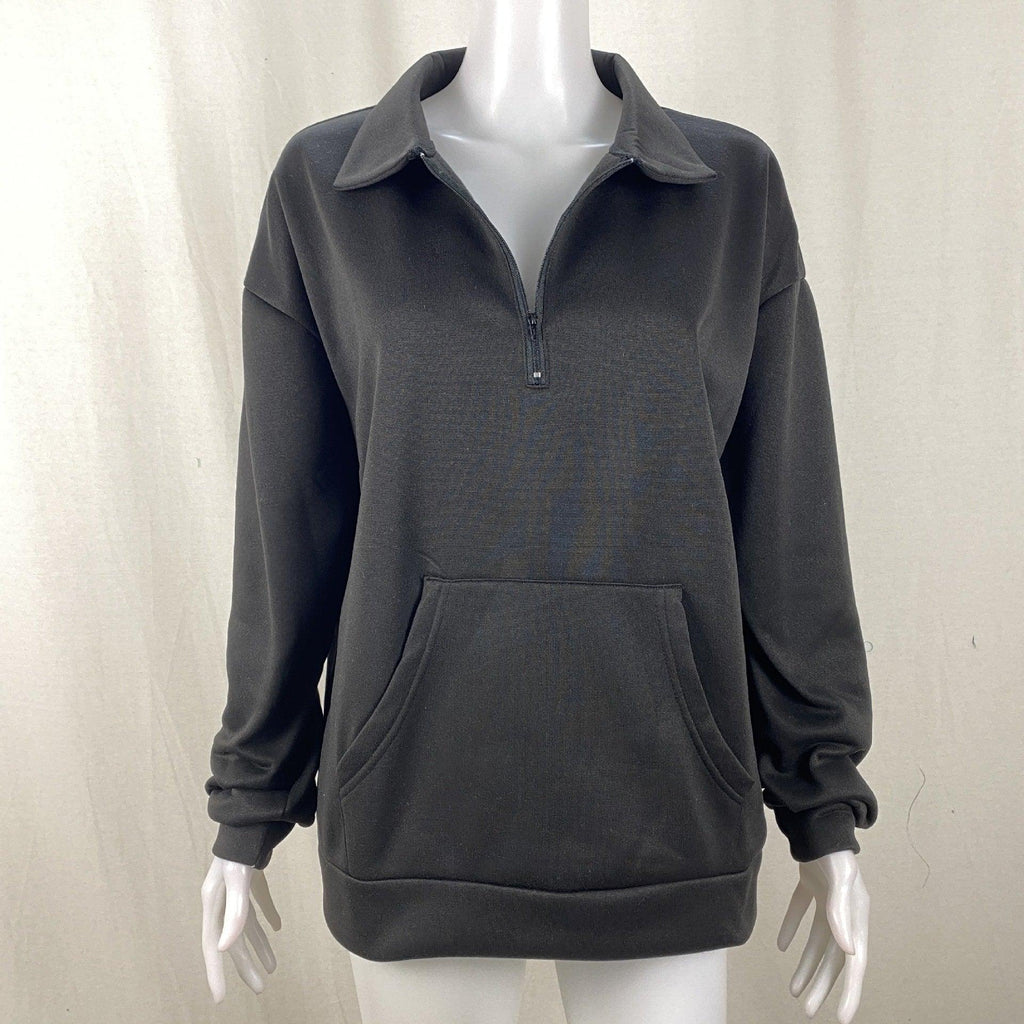 plus size baggy pocket hoodie - dressowy
