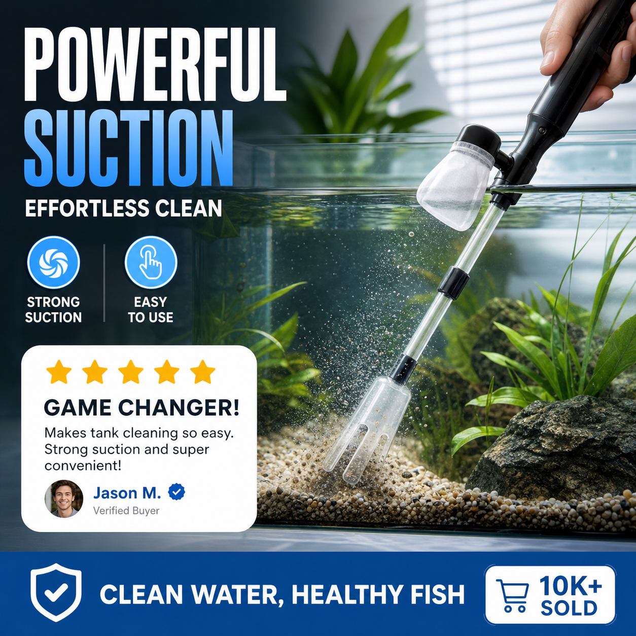 🐟Electric Aquarium Gravel Cleaner