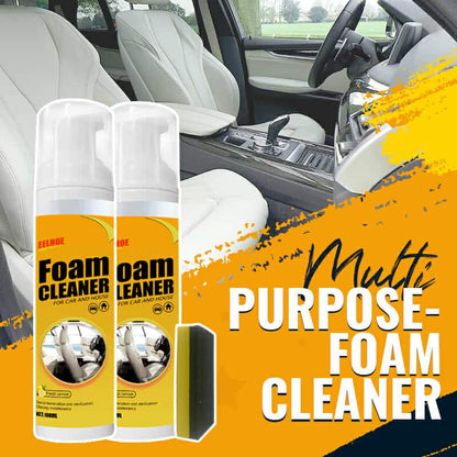 🏆 50K+ SOLD!💦Multi-Purpose Foam Cleaner – Deep Cleaning for Car Interiors & Home Surfaces, No-Rinse Formula, Safe for Leather & Fabric